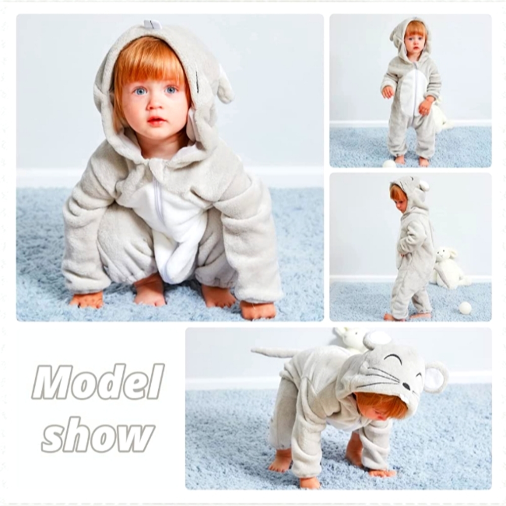 Flanel Michley mouse costume size 2-6 months.